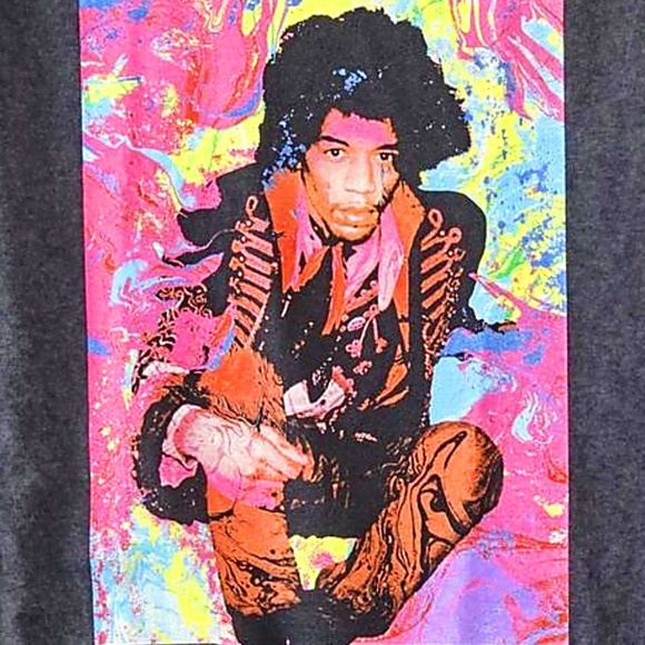 Jimi Hendrix Karl Ferris Photo blues rock R&B Official T-Shirt S NWT - Picture 2 of 2
